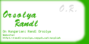orsolya randl business card